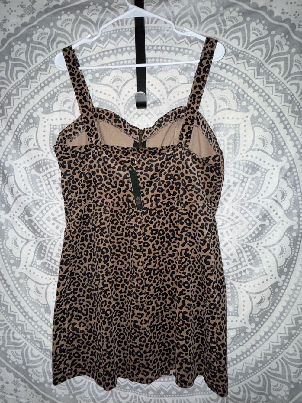 Leopard Print Cami dress - Brown - Picture 2 of 4